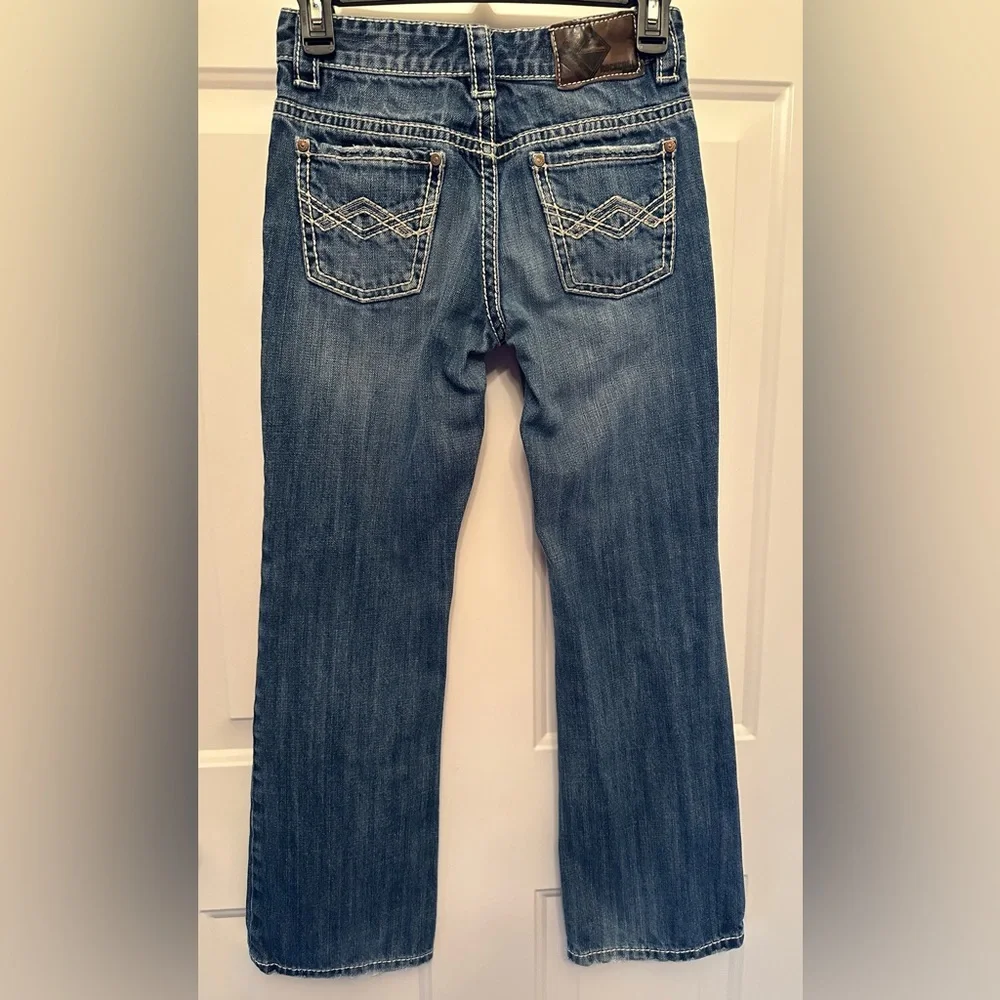 🔥 Rock & Roll Cowboy Denim Boys Bootcut Jeans | Size 12R - Picture 6 of 9
